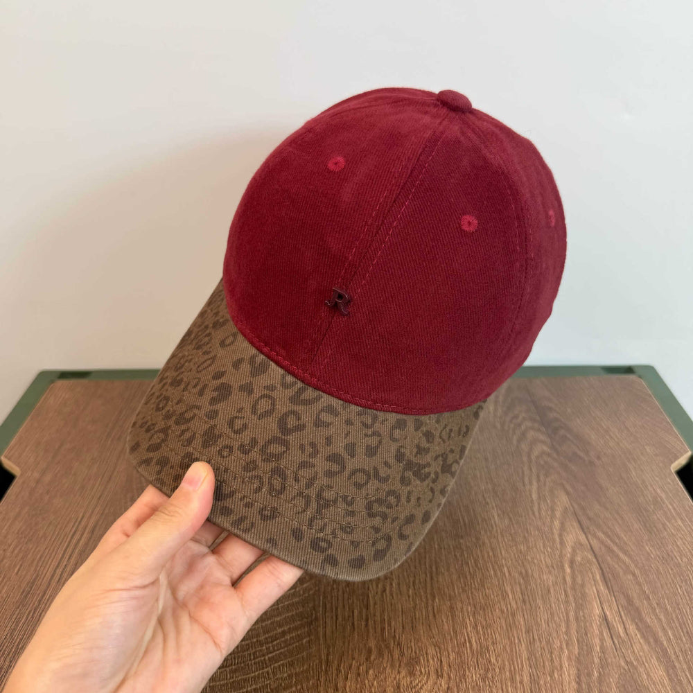 Quilted Leopard Print Baseball Cap – Bild 1 | LuxeStyle