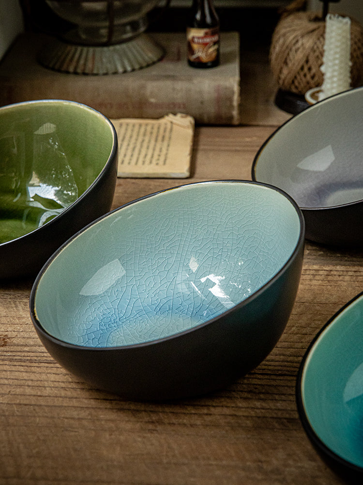 Keramikschale mit Craquelé-Glasur – Bild 5 | LuxeStyle