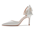 Buckle‑Bow‑Sandalen mit Schlaufe, Weiss/Schwarz – Bild 8 | LuxeStyle
