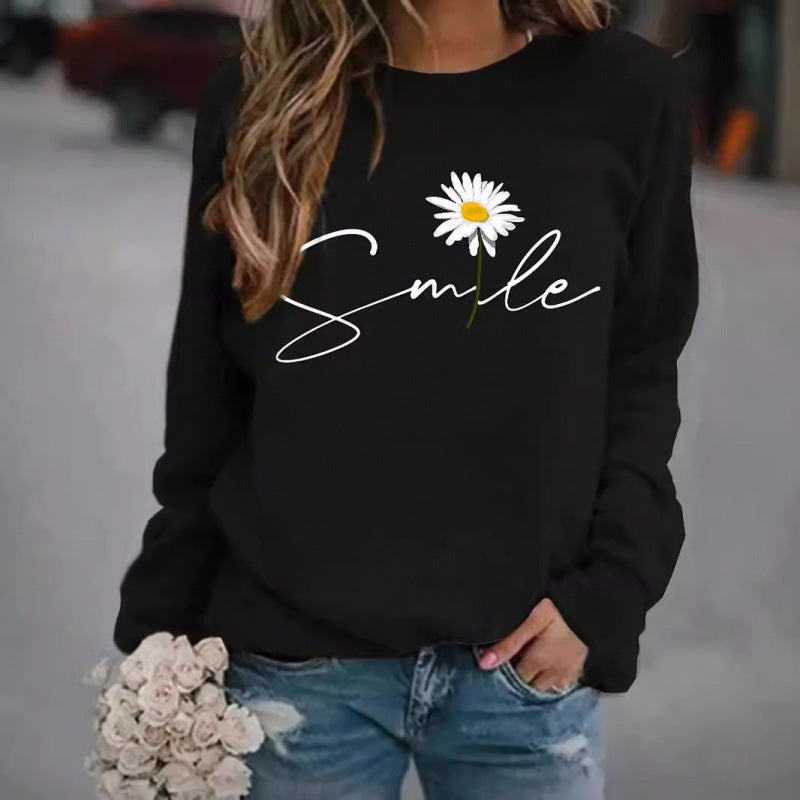 Lässiges Langarmshirt mit Print für Damen