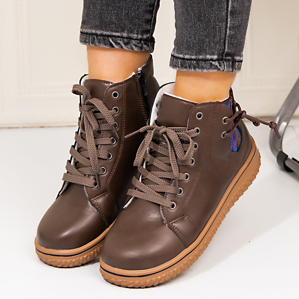 Winter-Boots mit Schnürung