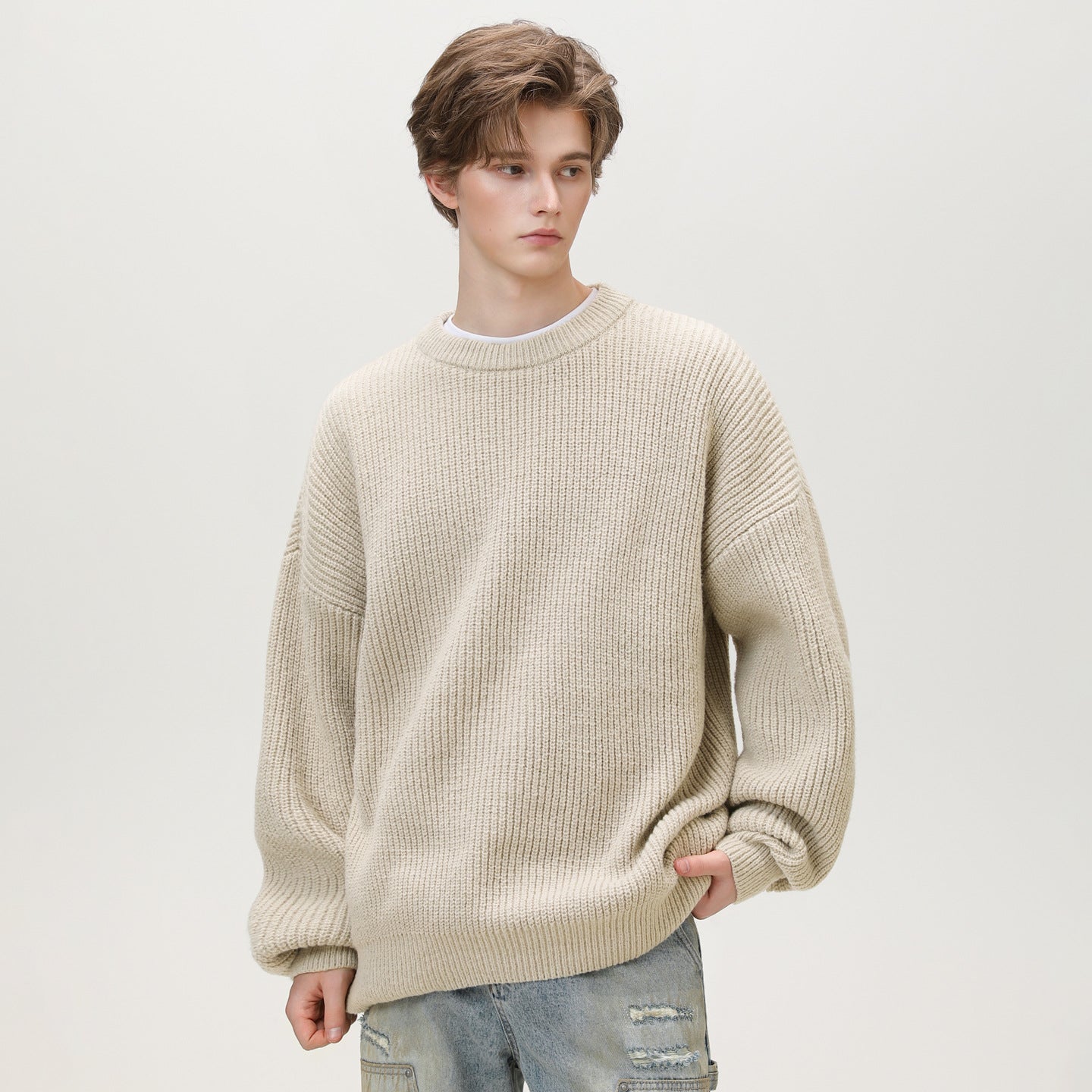 Pullover mit Textur