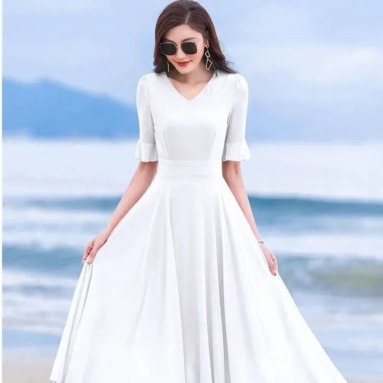 Chiffon Strand Maxi-Kleid | LuxeStyle