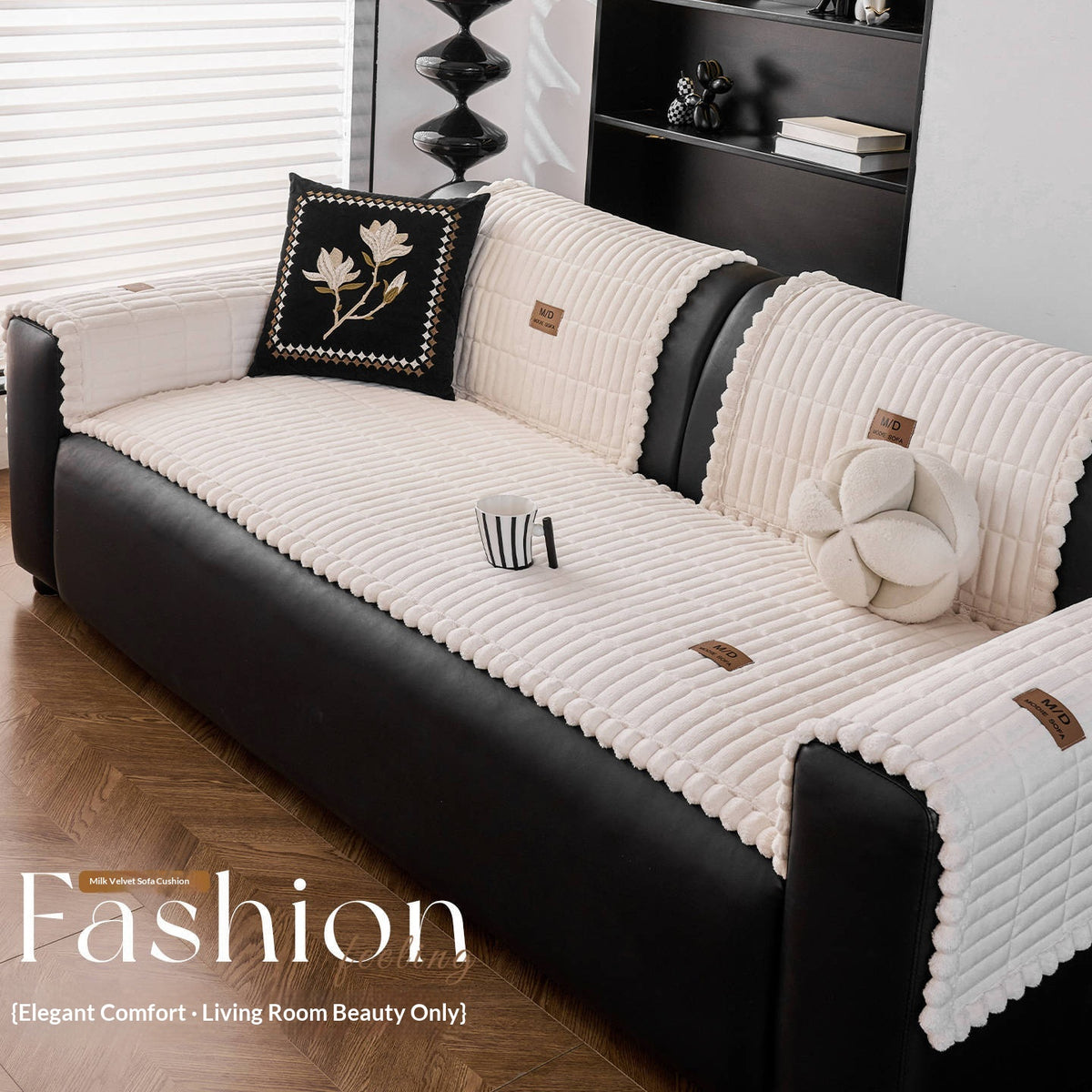 Sofakissenbezug aus Milchvelvet – 70×70 cm – Bild 2 | LuxeStyle