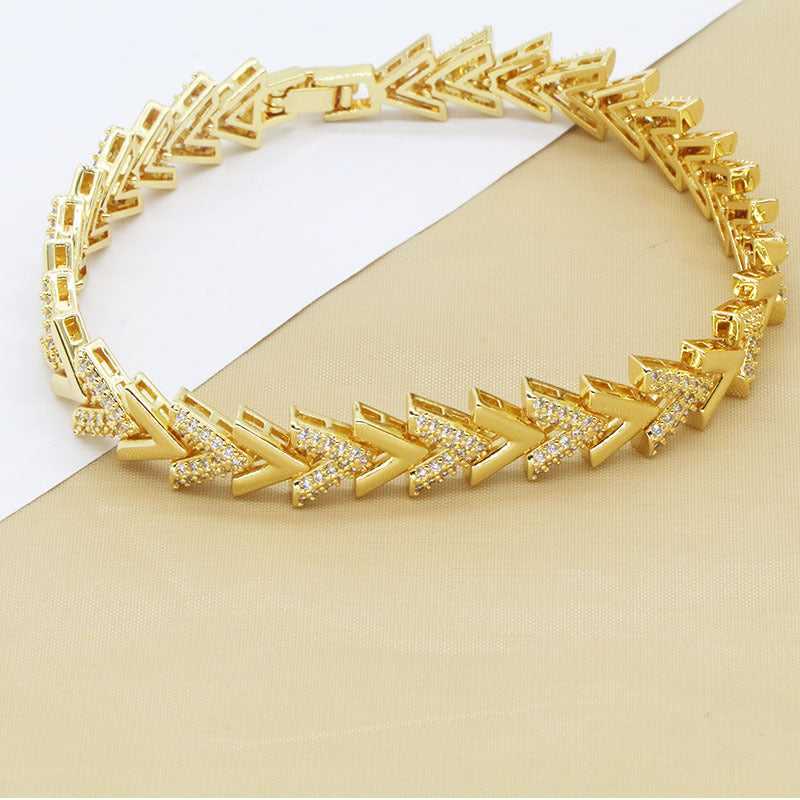 Zirkon Herzblumen Armband – Bild 2 | LuxeStyle