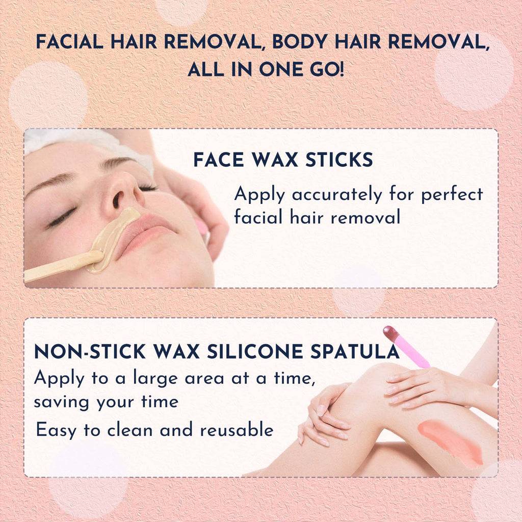 WUWUVISTA Waxing Kit für Gesicht und Körper