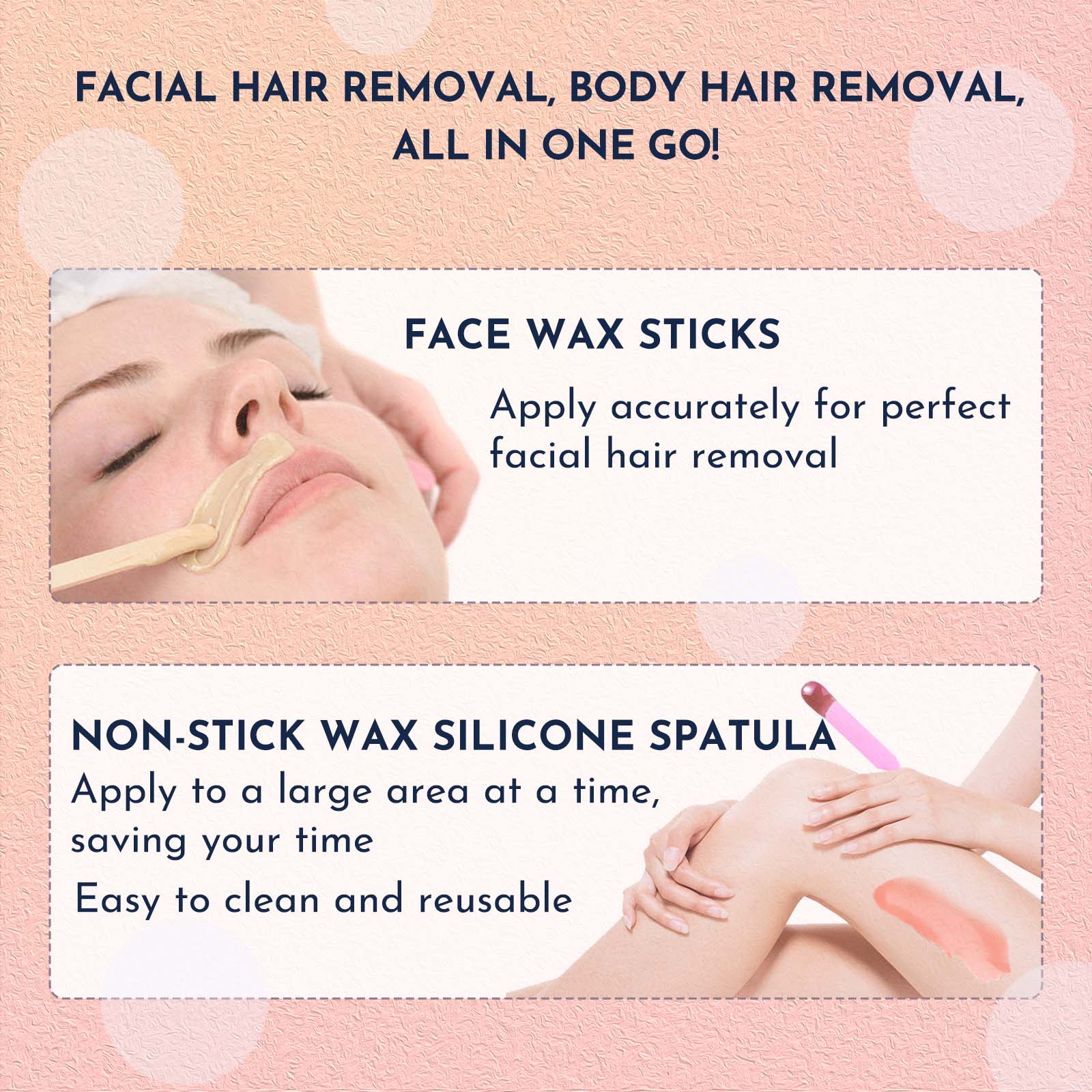 WUWUVISTA Waxing Kit für Gesicht und Körper