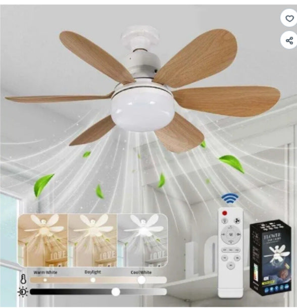 Intelligente Deckenventilator mit Licht