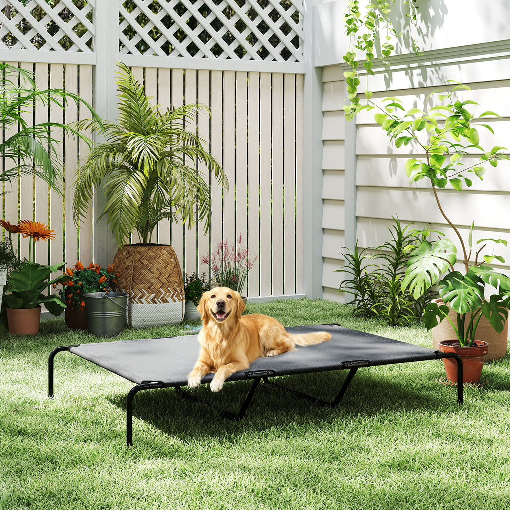 Erhöhtes Hundebett für grosse Hunde, Grau