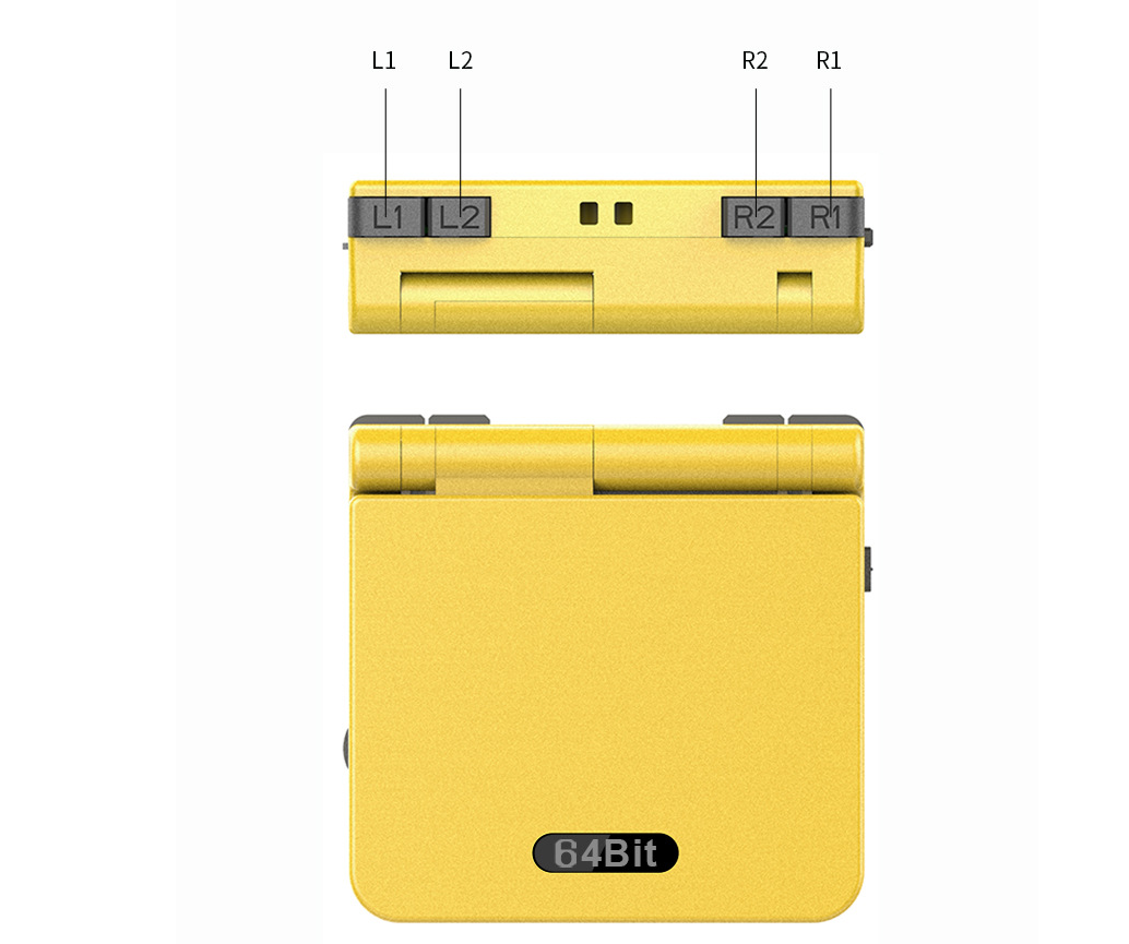 Mini Klapp-Handheld Konsole