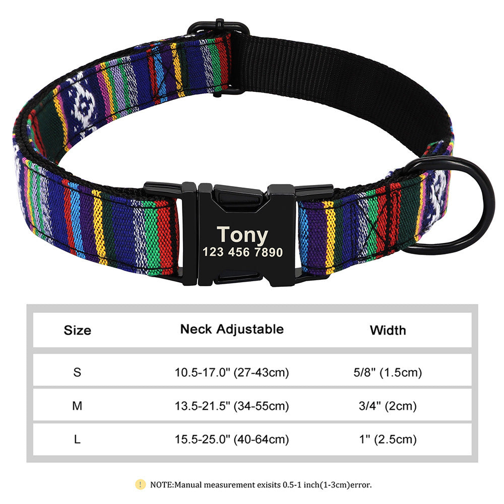 Personalisiertes Nylon-Halsband für Haustiere – Bild 16 | LuxeStyle