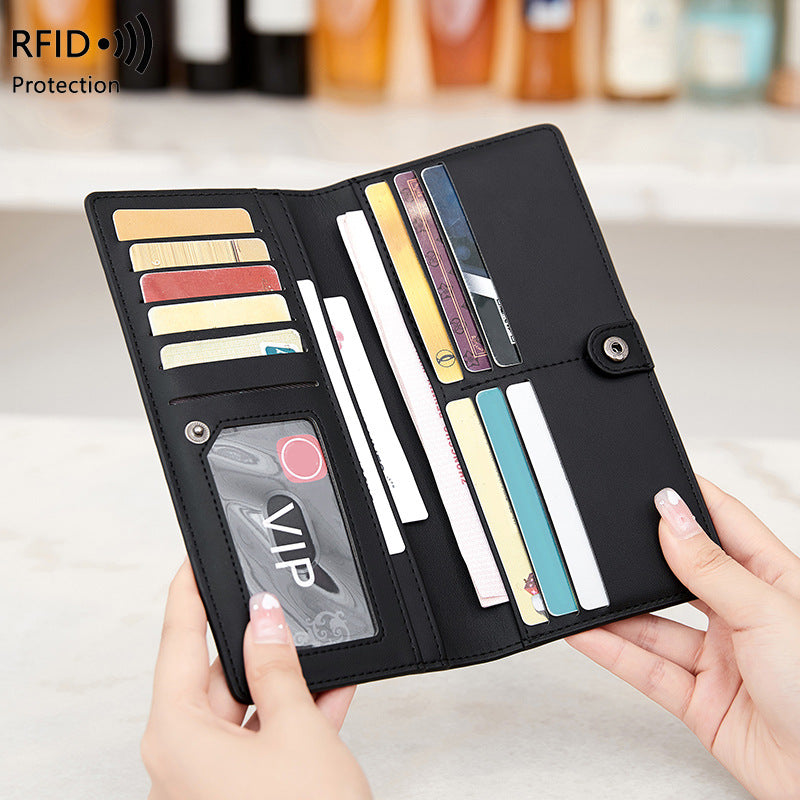 Einfaches Portemonnaie mit RFID-Schutz