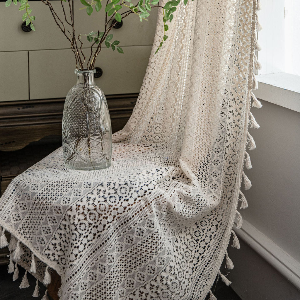 Transparenter Häkelvorhang Landhausstil – Bild 3 | LuxeStyle