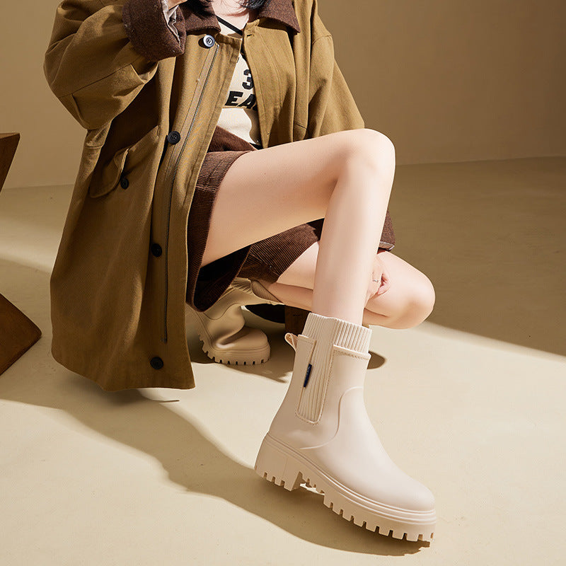 Regenstiefel für Damen, halbhoch
