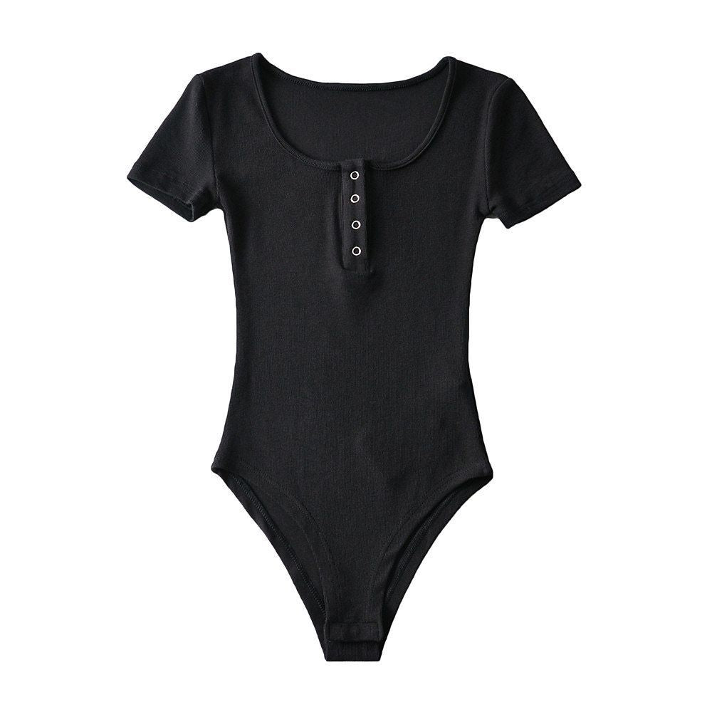 Kurzarm-Body mit Cityscape-Muster