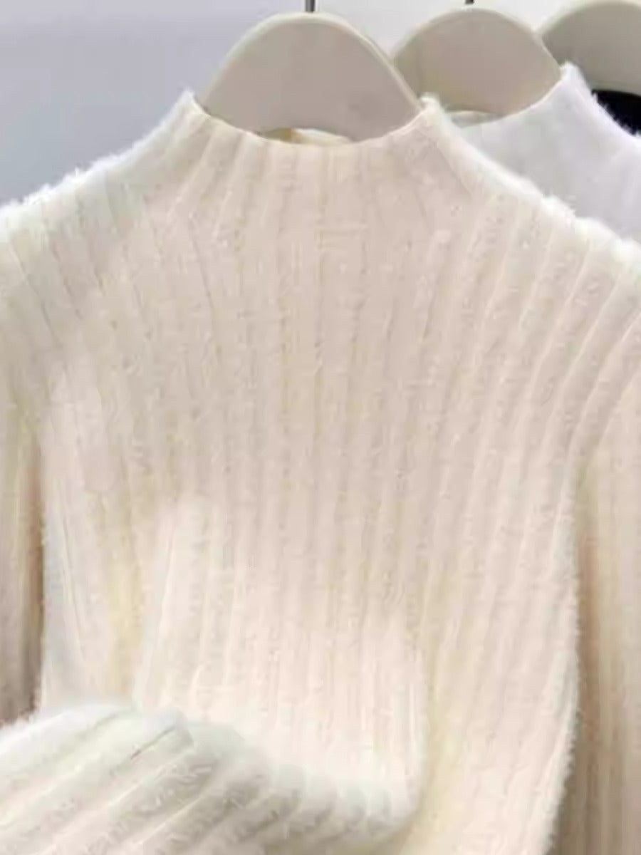 Mink-Woll-Stricktop