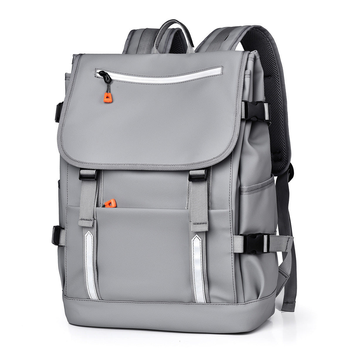 Grosser Rucksack für Geschäftsreisen – Schwarz/ Grau – Bild 3 | LuxeStyle
