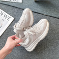 Lässige Schnürschuhe aus Echtleder für Damen