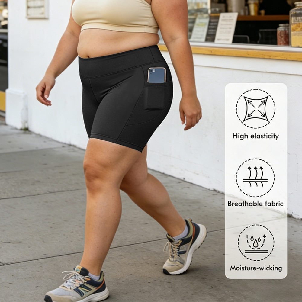 High-Waist Yoga Leggings mit Taschen