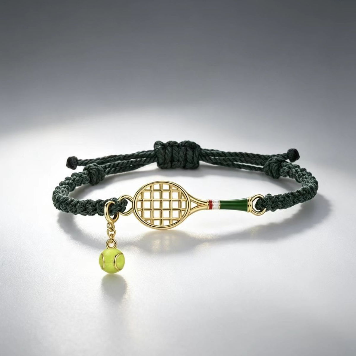 Goldfarbenes, hohles Tennisracket-Armband – Bild 3 | LuxeStyle