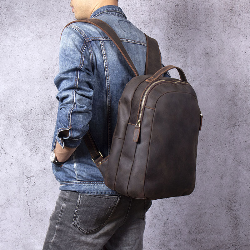 Vintage Rucksack aus Rindleder – 20 L – Bild 5 | LuxeStyle