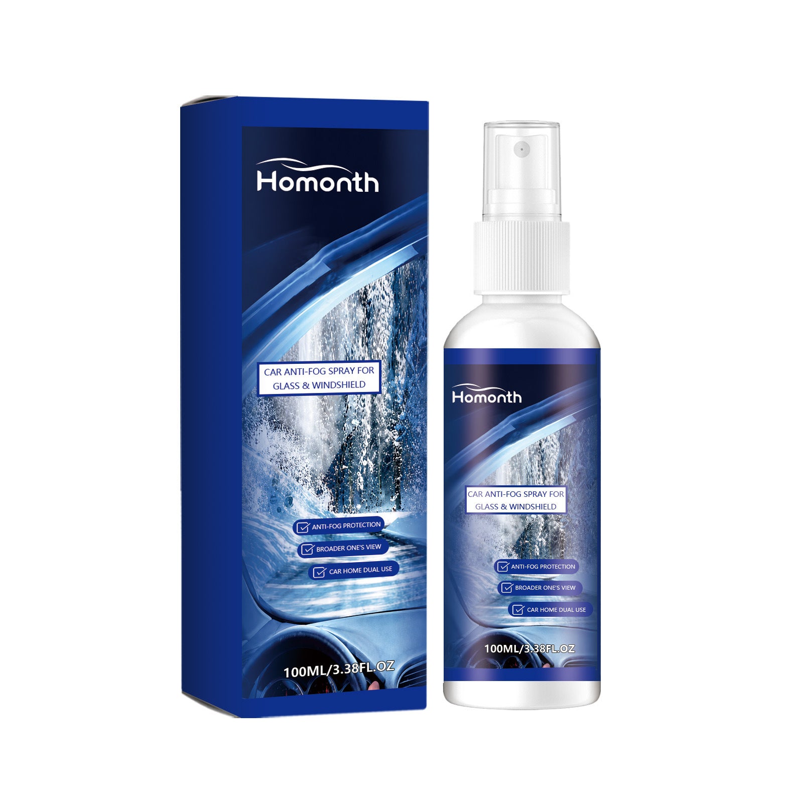 Anti-Beschlag & Hydrophobes Spray für Autoscheiben