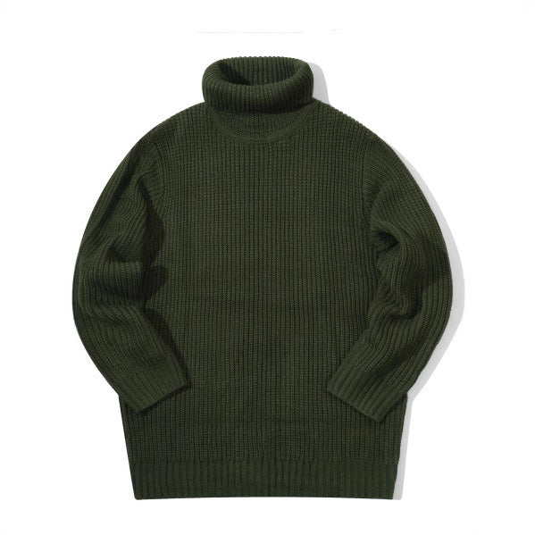 Herren-Turtleneck-Pullover mit Streifen