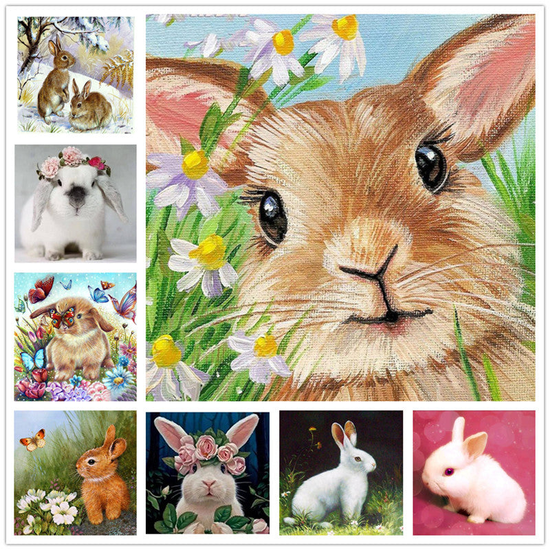 5D Diamond Painting Set «Hase»