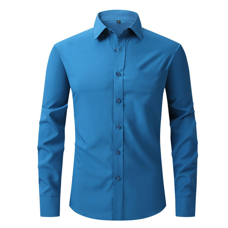 Elastisches Langarmhemd für Herren – Bild 2 | LuxeStyle