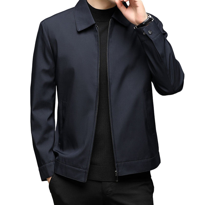 Schwarzes, blauer Business-Casual-Hemd für Männer – Bild 5 | LuxeStyle