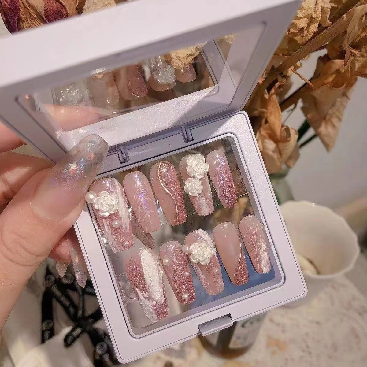 Camellia Serie – Abnehmbare Nagelsticker | LuxeStyle