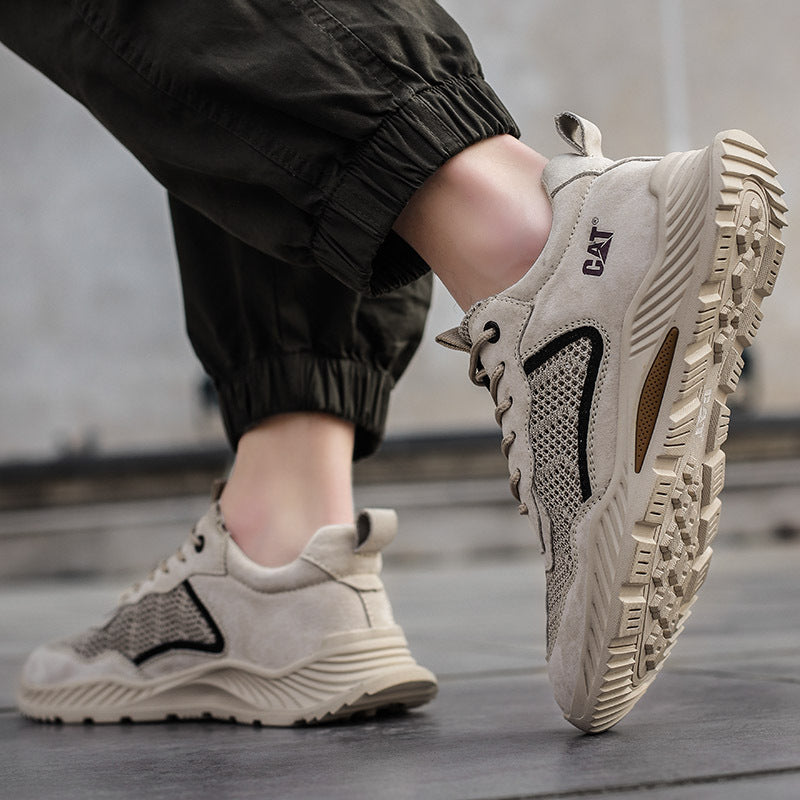 Atmungsaktiver Herren-Sneaker aus Mesh und Leder – Bild 14 | LuxeStyle