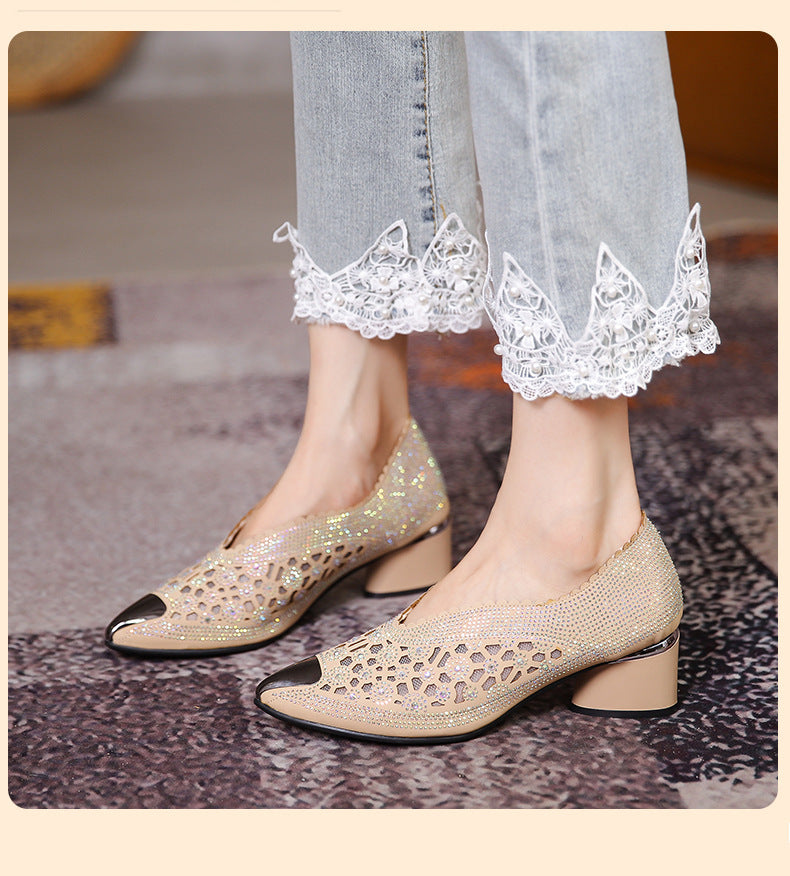 Pumps mit Mesh & Strass – Bild 8 | LuxeStyle