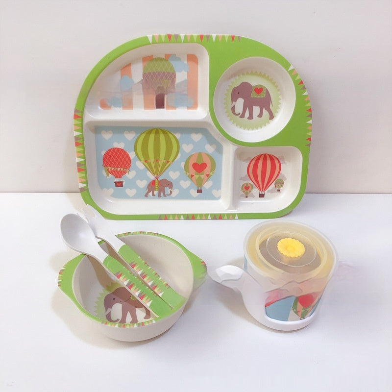 Kinder Geschirr-Set aus Bambusfaser