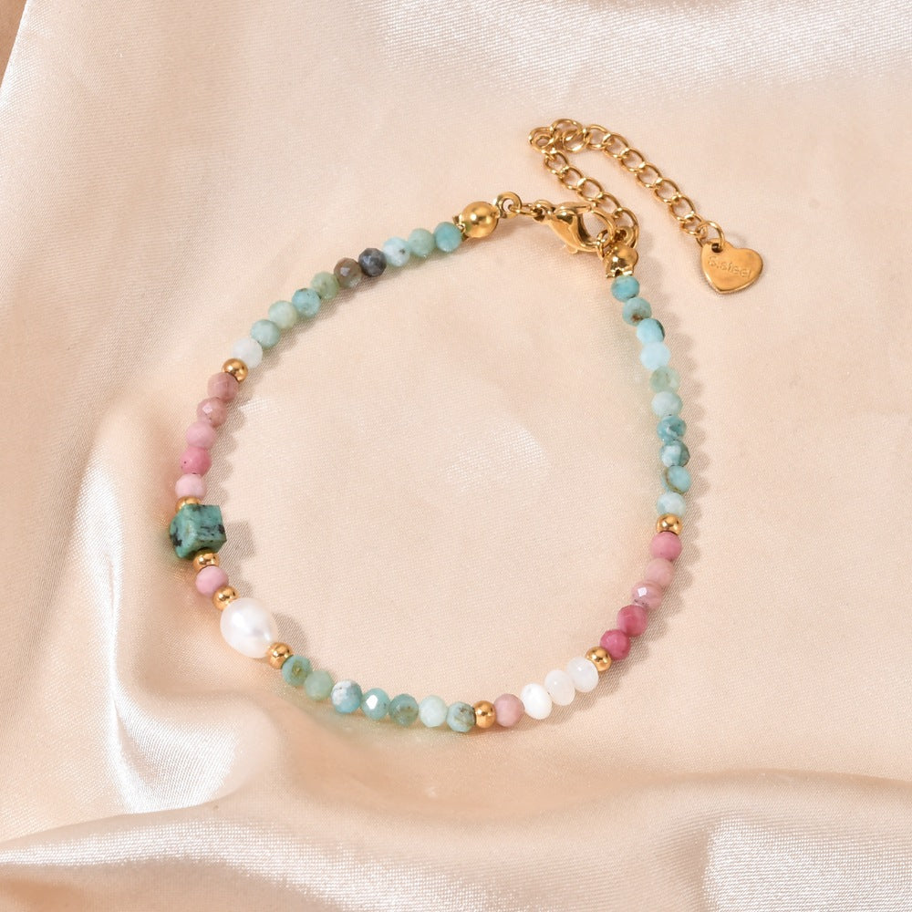 Glas- und Natursteinperlen-Armband – Bild 6 | LuxeStyle