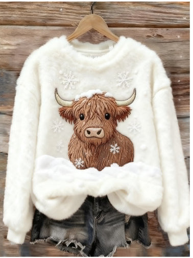 Langarm-Shirt mit Schneemann-Design