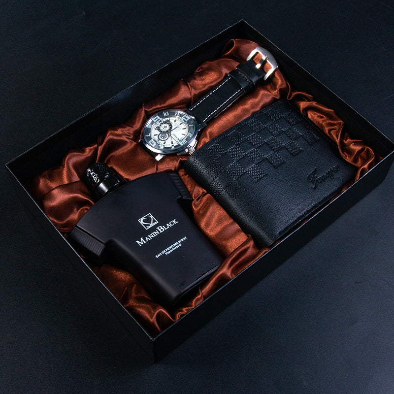 Geschenkset: Quarzuhr, Portemonnaie & Parfum – Bild 3 | LuxeStyle