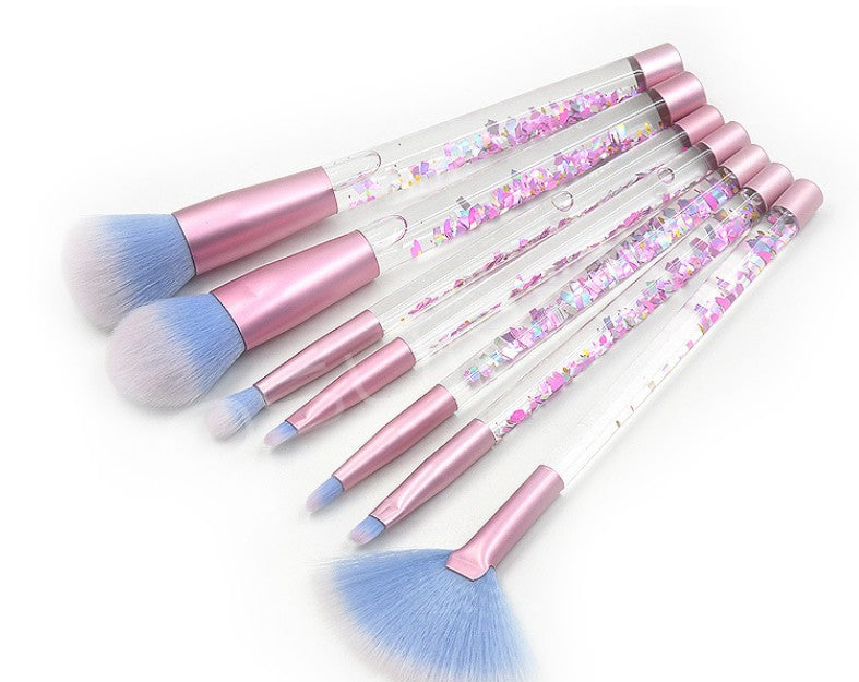7-teiliges Liquid Crystal Make-up Pinselset – Bild 8 | LuxeStyle