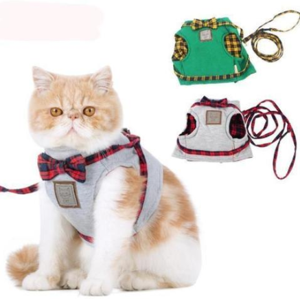 Katzenhalsband aus Strick- und Baumwollstoff – Bild 4 | LuxeStyle