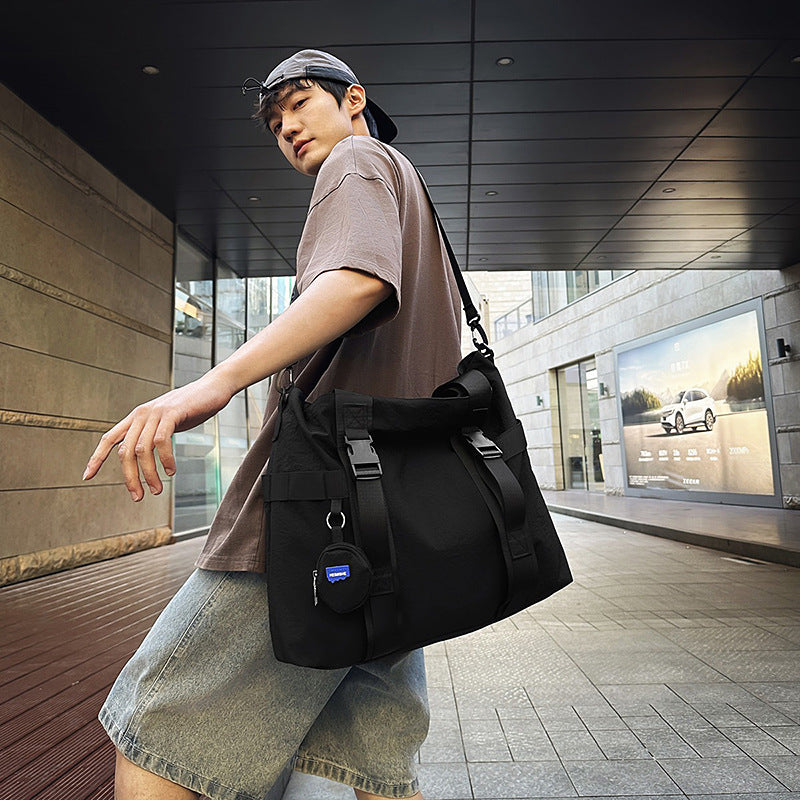 Grosse Tragetasche für Reisen – Schultertasche Herren – Bild 8 | LuxeStyle