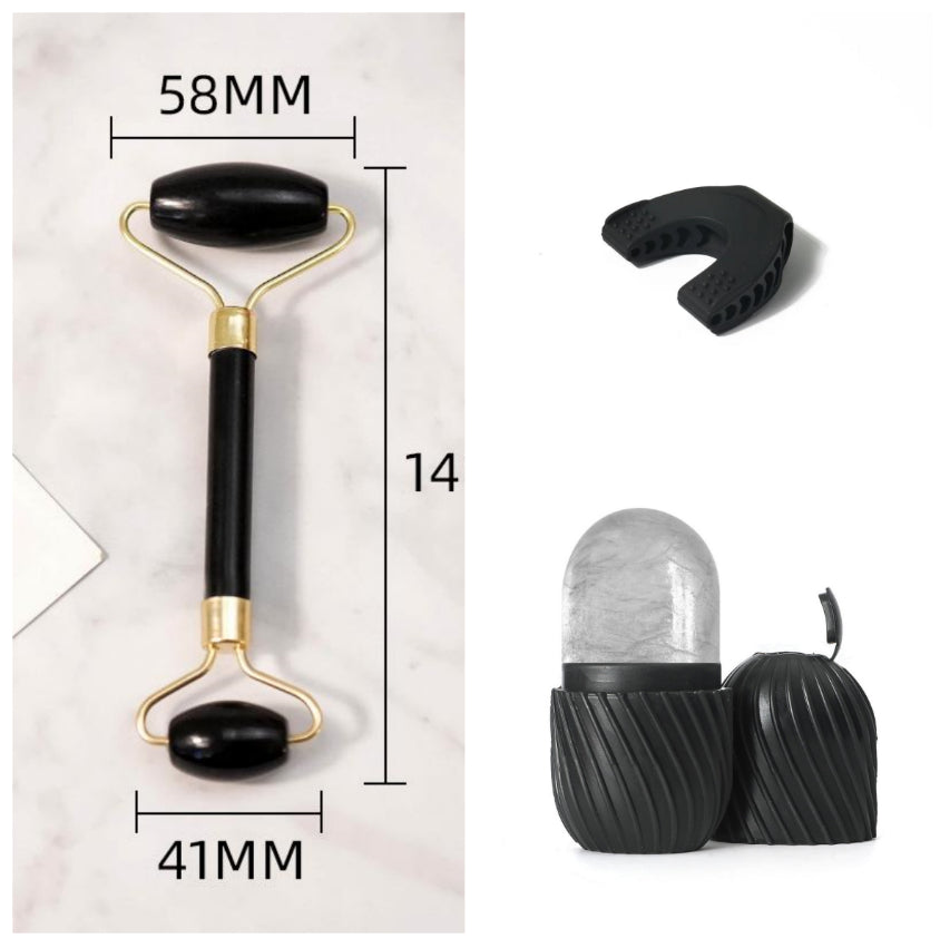 Gesichtsmassage-Roller aus Bianstein