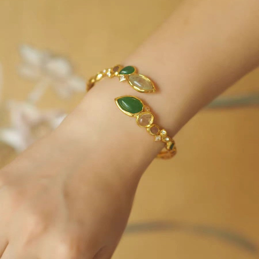 Vintage Armband Grün