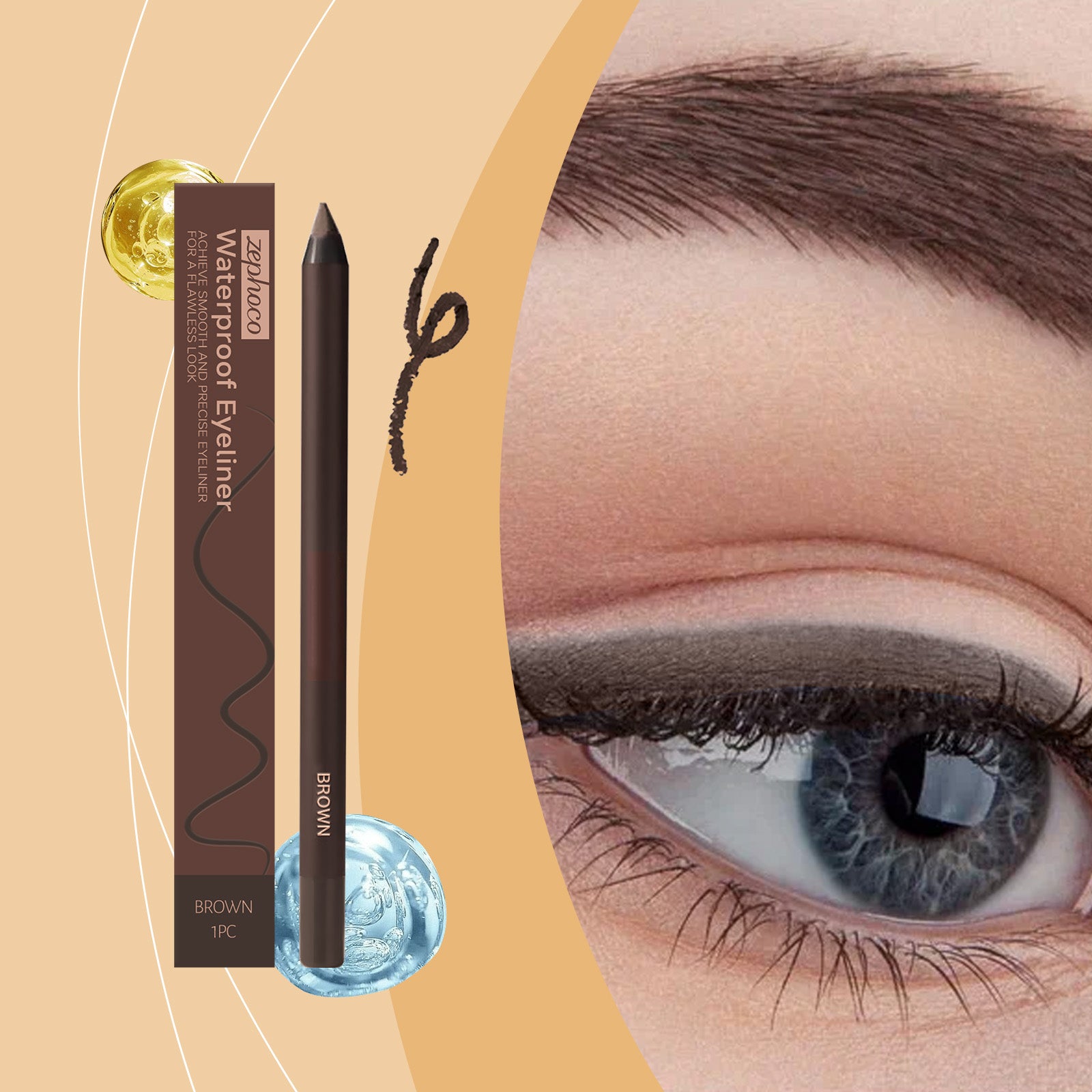 Wasserfester Eyeliner Braun – Ref. CJ-2057000330531340290 – Ansicht 3