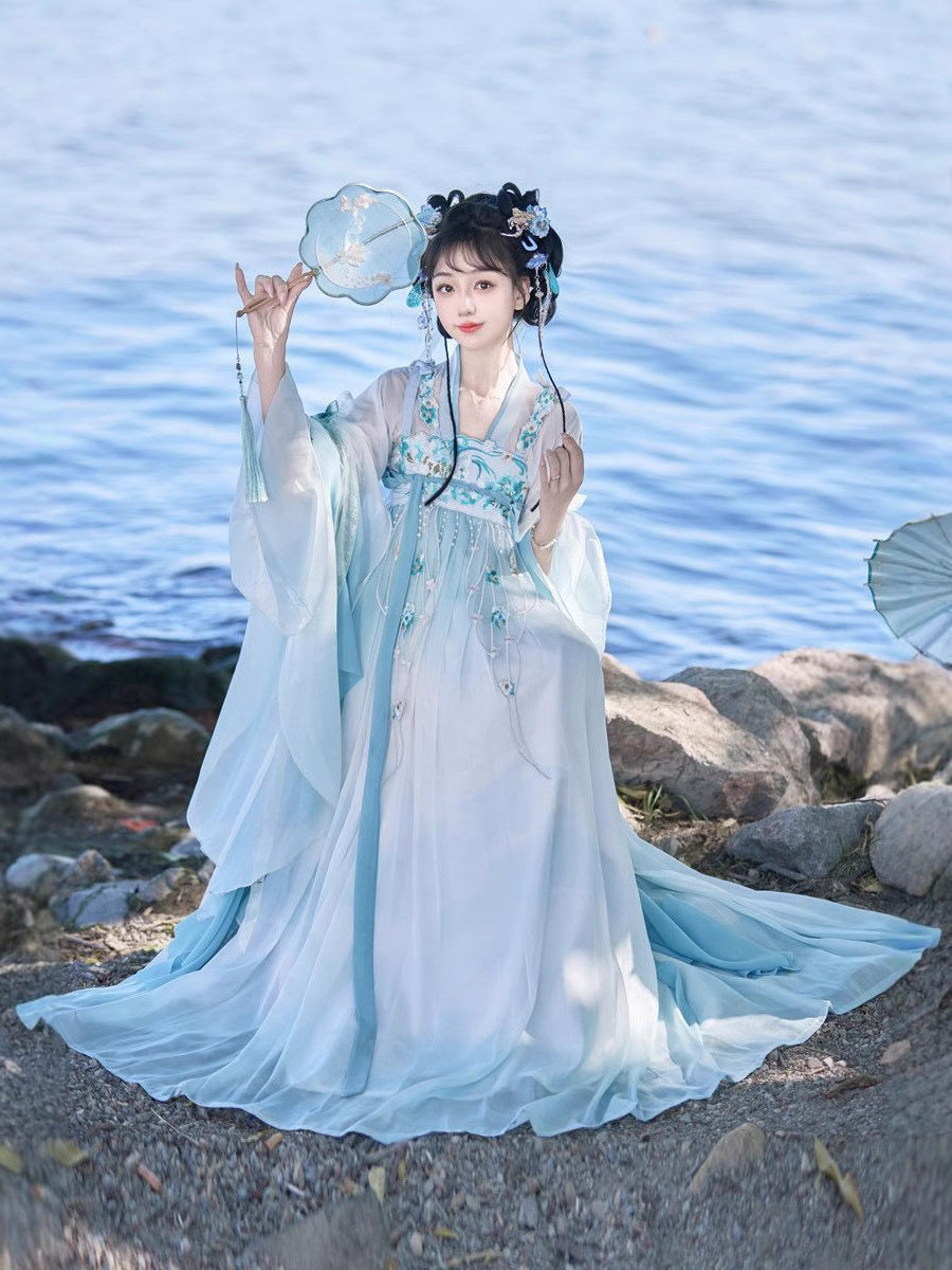 Besticktes Hanfu-Kleid im chinesischen Stil