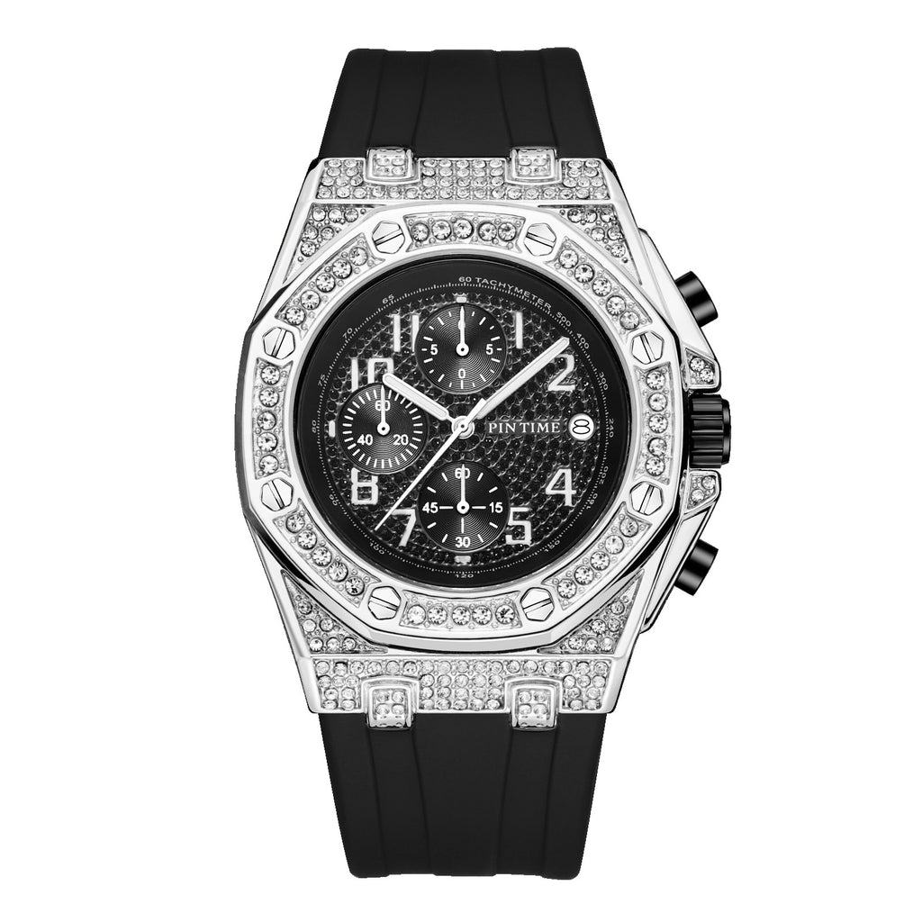 Vintage Chronograph mit Diamanten und grossem Zifferblatt – Bild 3 | LuxeStyle