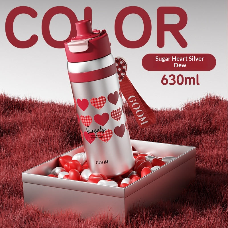Trinkflasche mit Tragegurt
