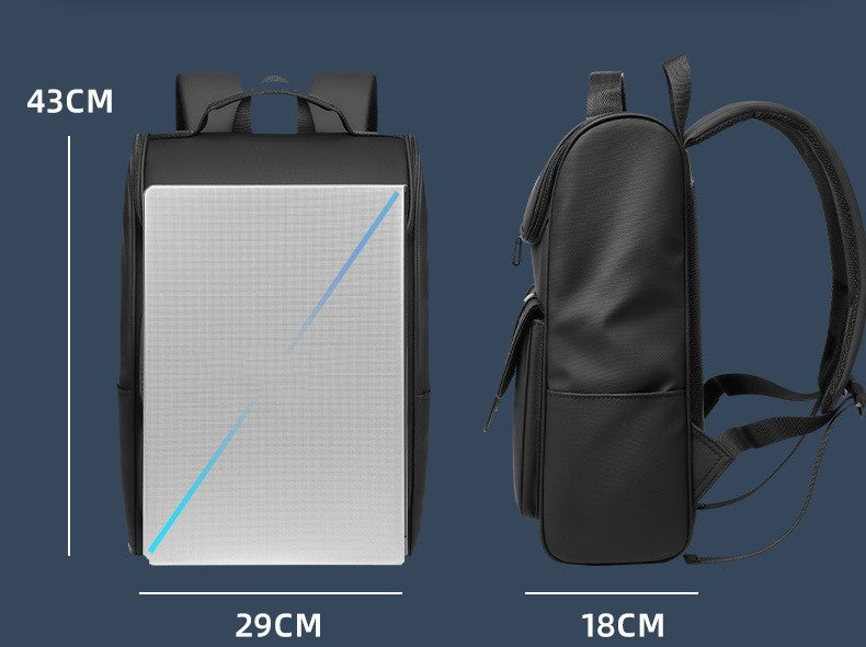 Grosser Computer-Rucksack für Herren – Bild 6 | LuxeStyle