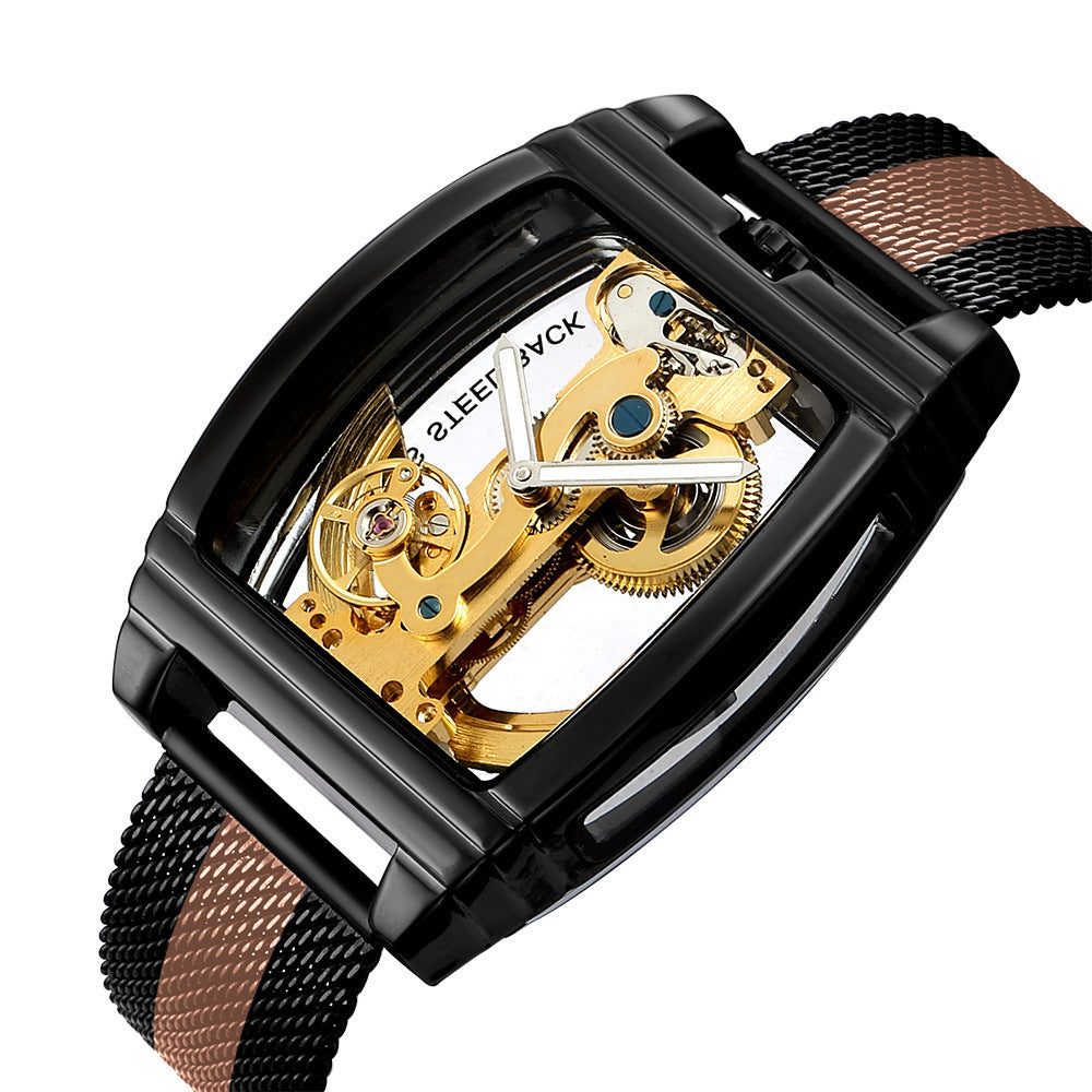Mechanische Armbanduhr mit Energieanzeige – Bild 2 | LuxeStyle