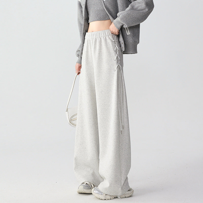 Weite Freizeithose aus Baumwoll-Mix