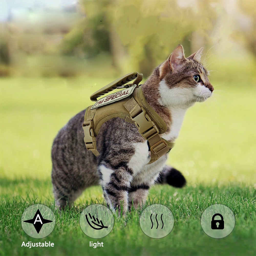 Taktisches Katzengeschirr mit Leine – Bild 7 | LuxeStyle